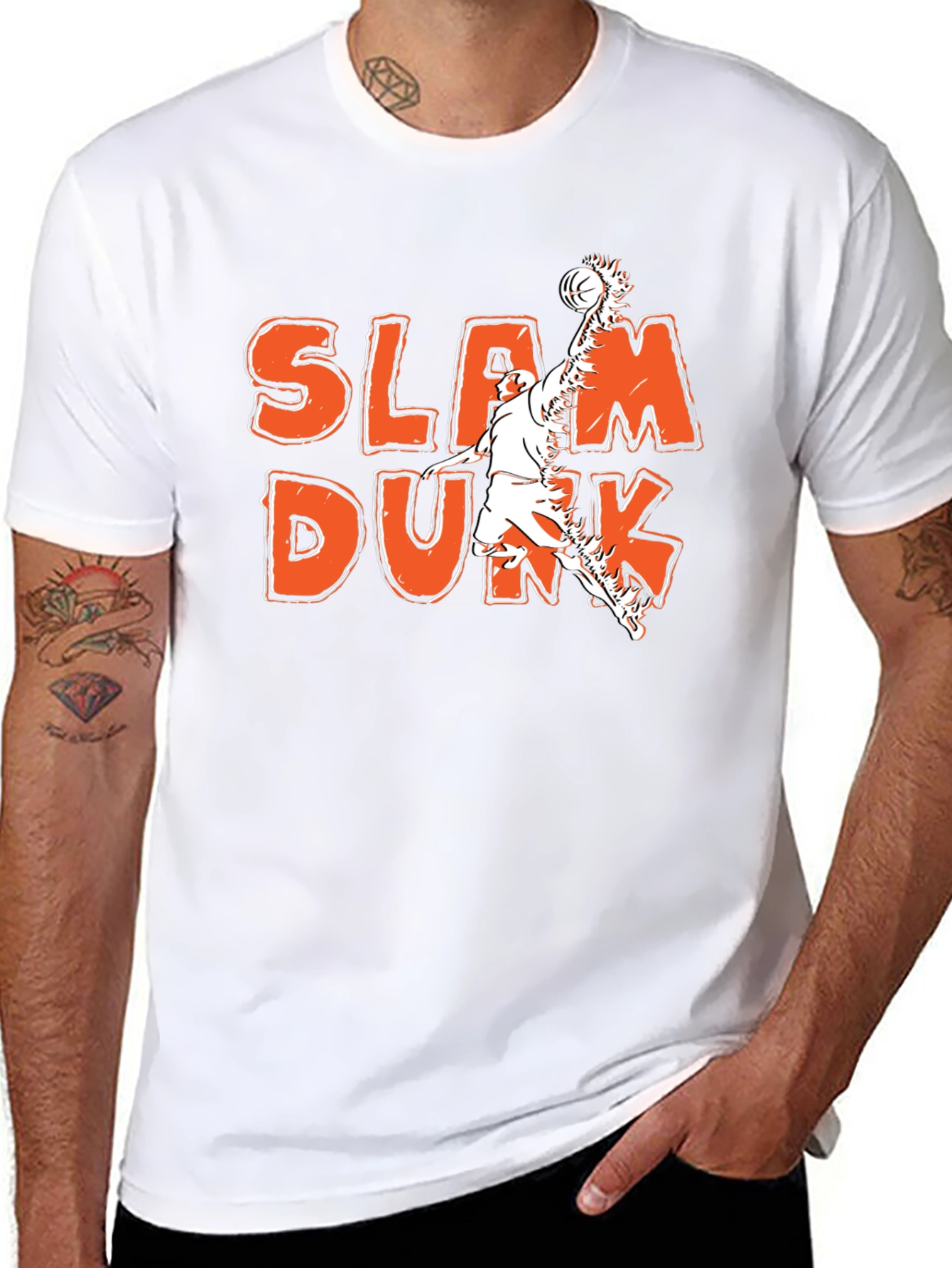 Slam Dunk Graphic Tee - Black
