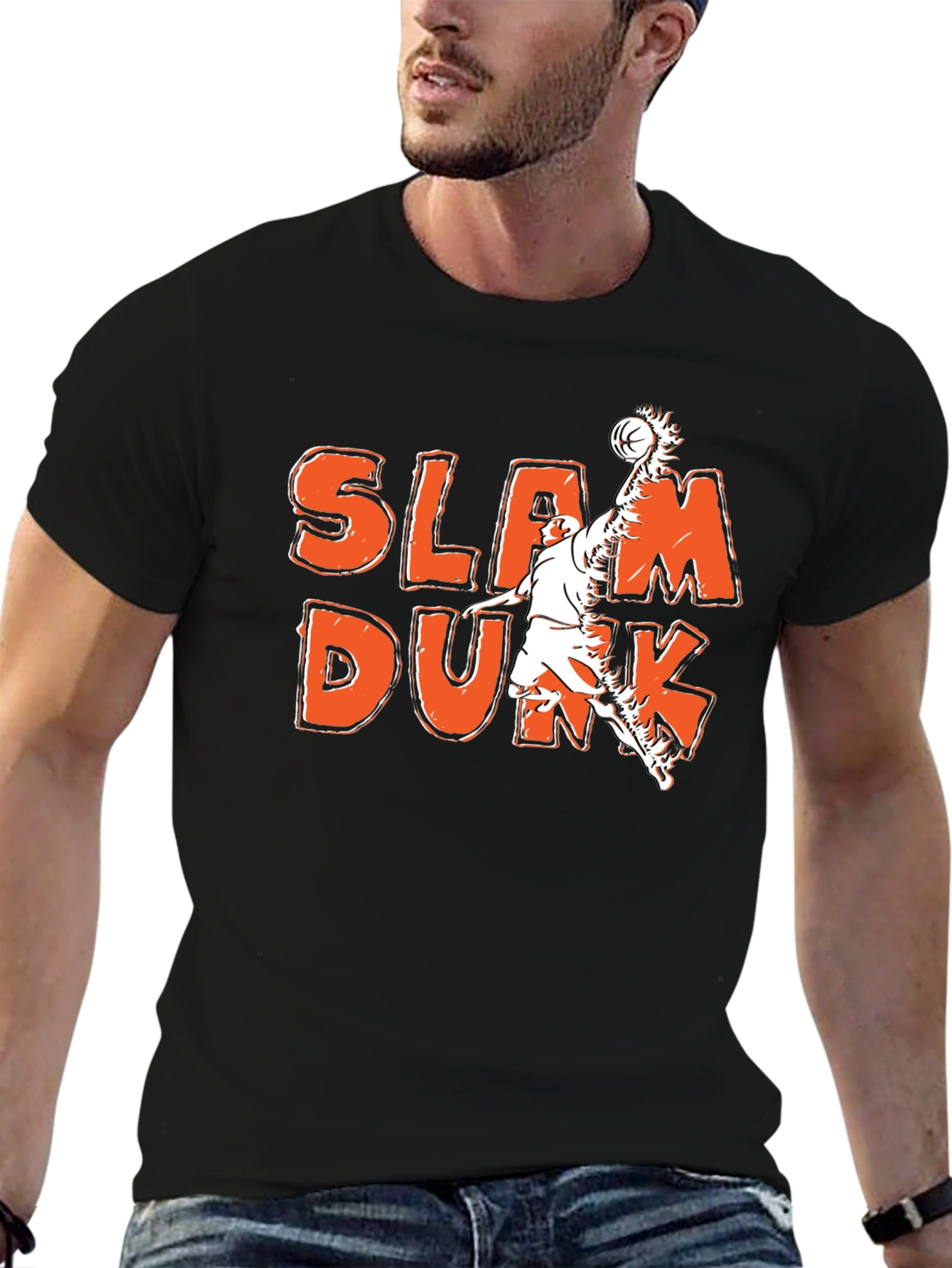 Slam Dunk Graphic Tee - Black