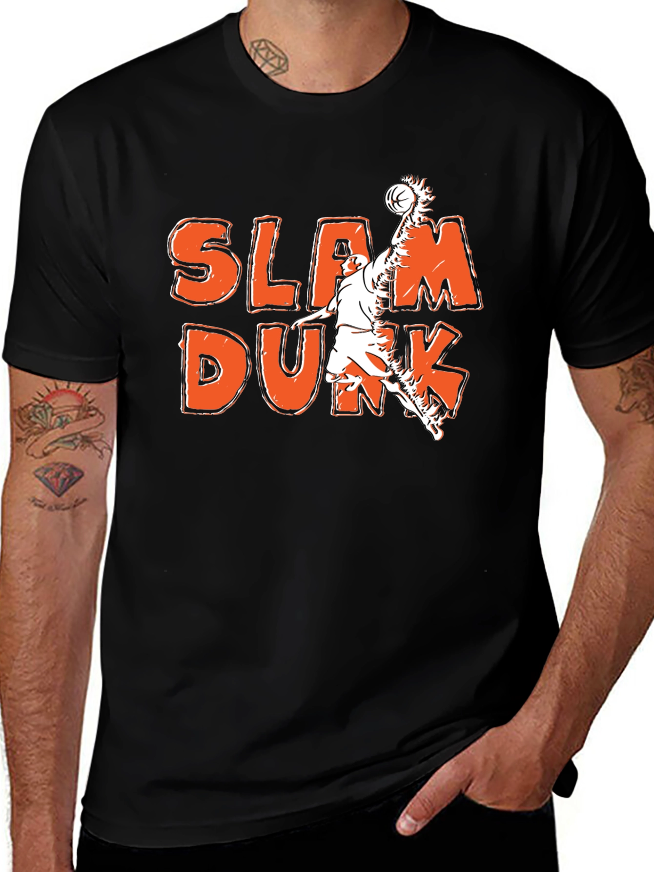 Slam Dunk Graphic Tee - Black