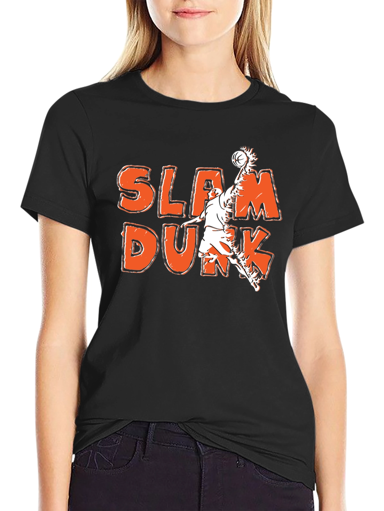 Slam Dunk Graphic Tee - Black