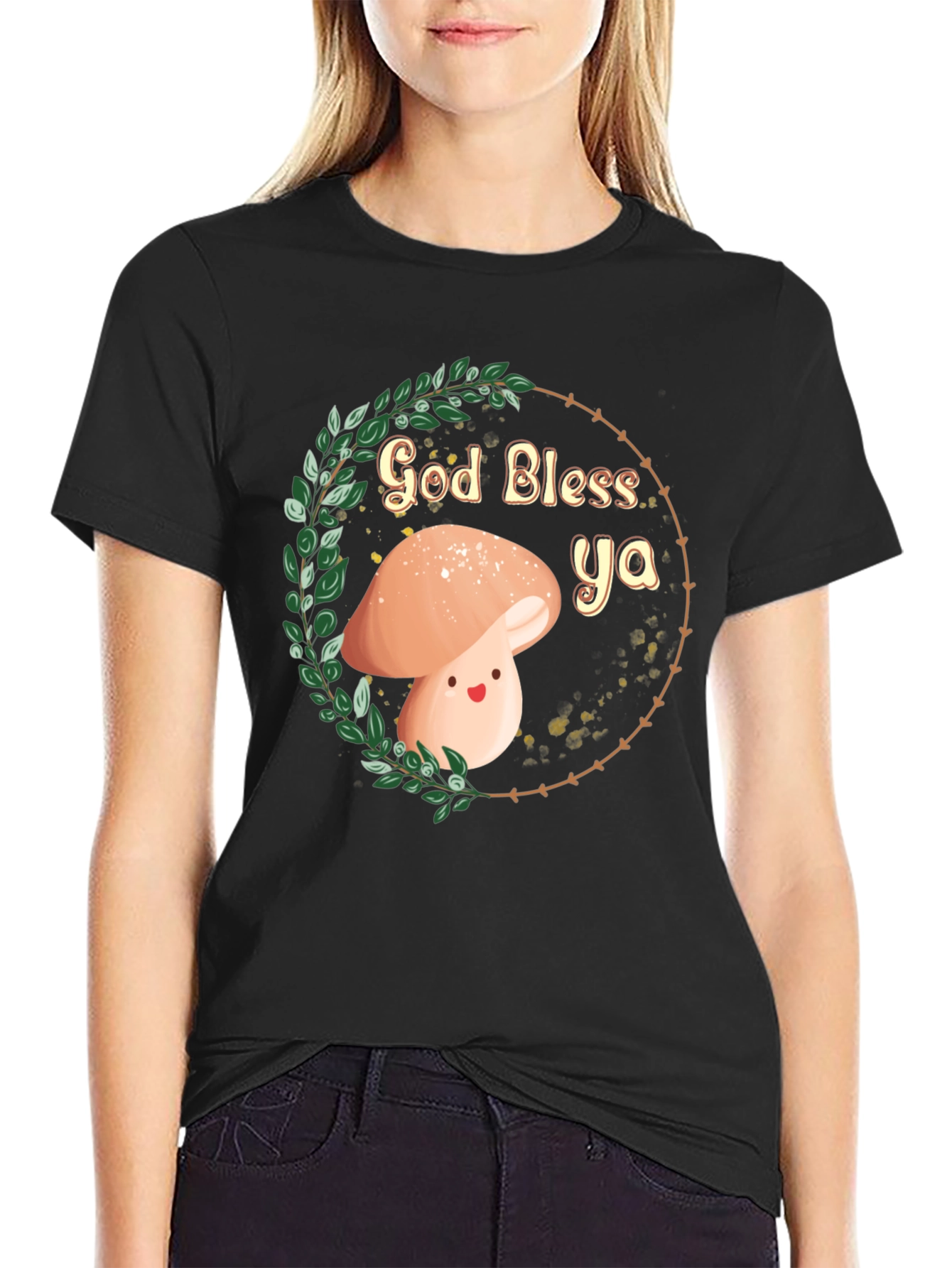 God Bless Ya Mushroom T-Shirt