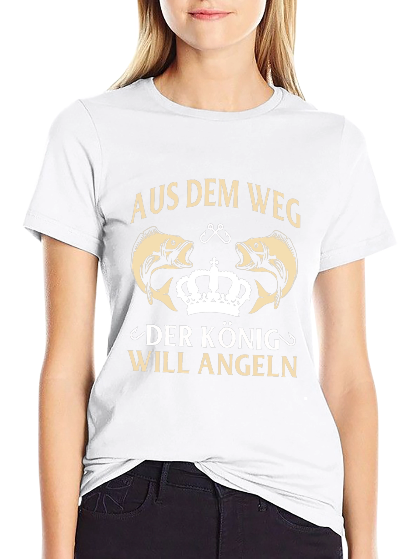 Aus Dem Weg Funny Fishing T-Shirt