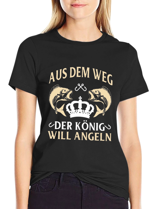 Aus Dem Weg Funny Fishing T-Shirt