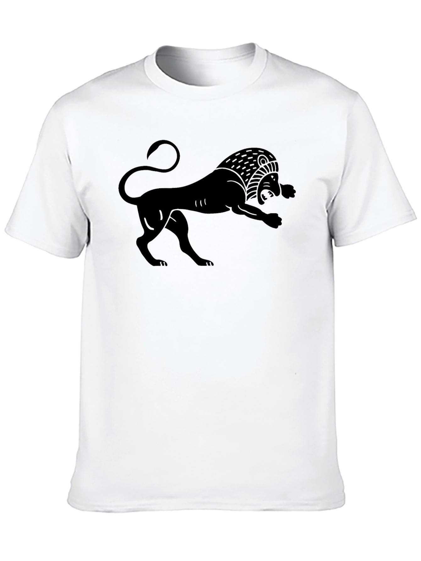 Black Lion Graphic Tee - Bold Statement Shirt