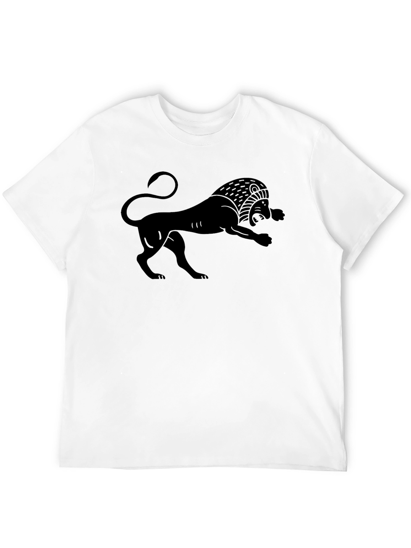 Black Lion Graphic Tee - Bold Statement Shirt