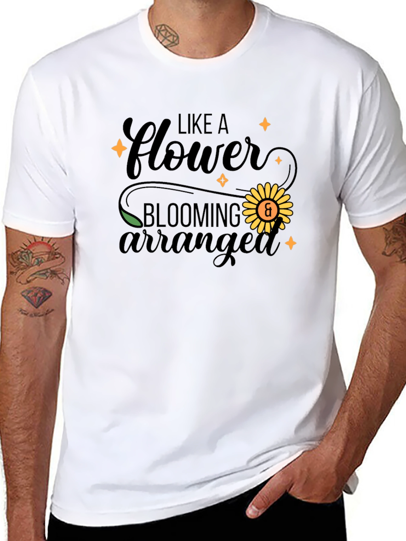 Like a Flower Blooming Arranged T-Shirt