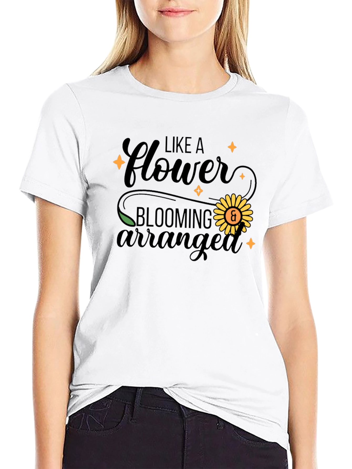 Like a Flower Blooming Arranged T-Shirt