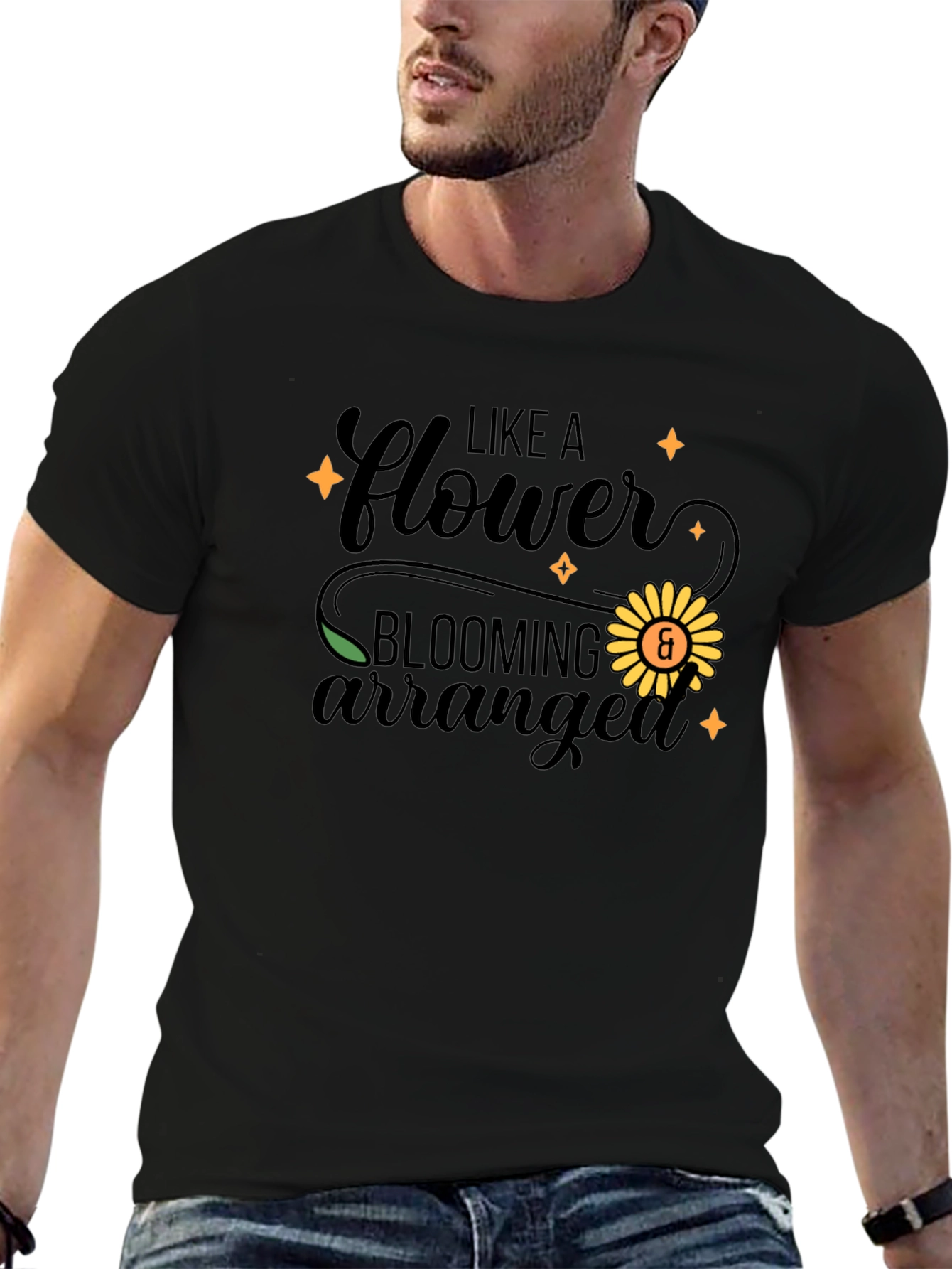 Like a Flower Blooming Arranged T-Shirt