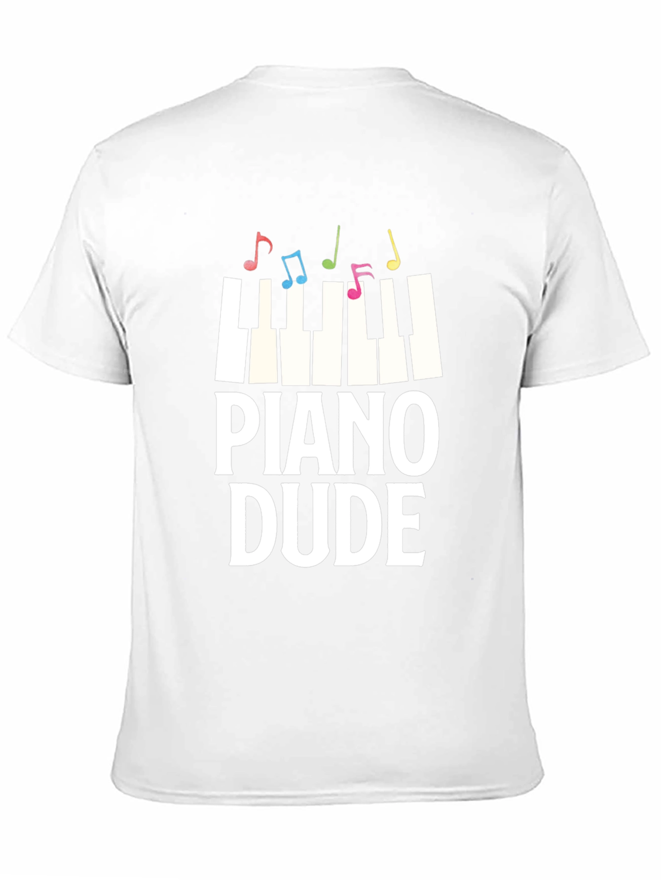 Piano Dude Graphic Tee - Music Lover T-Shirt