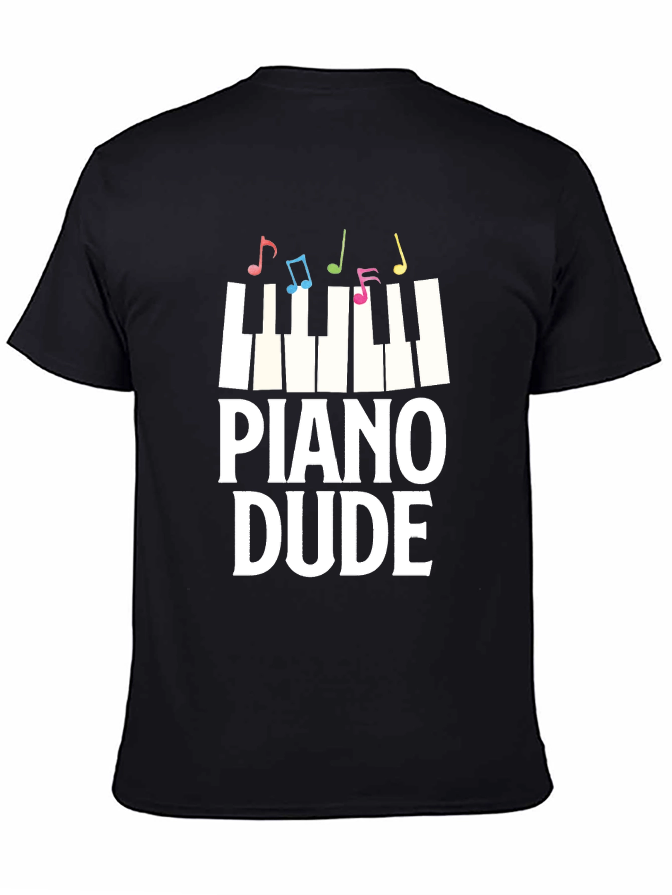 Piano Dude Graphic Tee - Music Lover T-Shirt