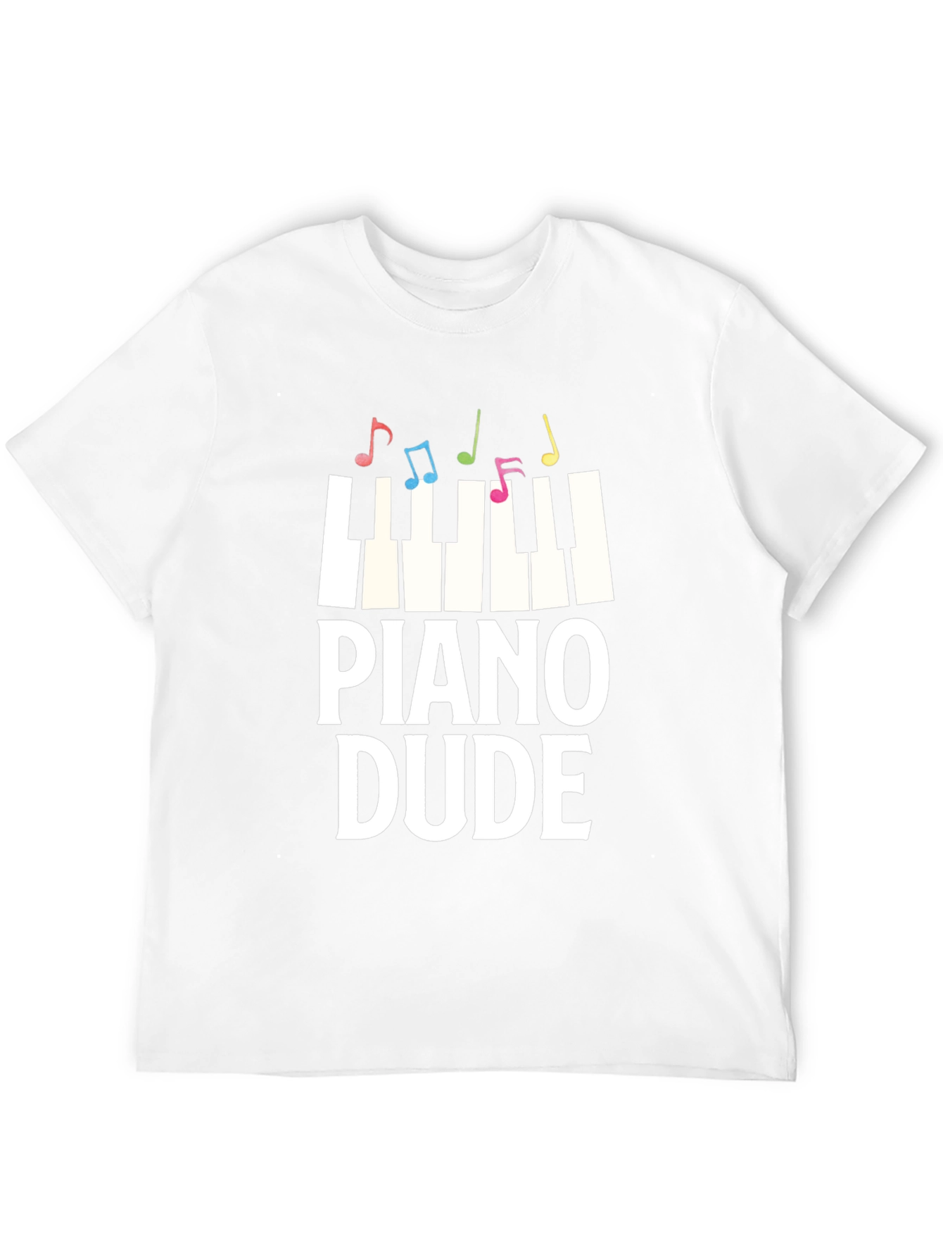 Piano Dude Graphic Tee - Music Lover T-Shirt