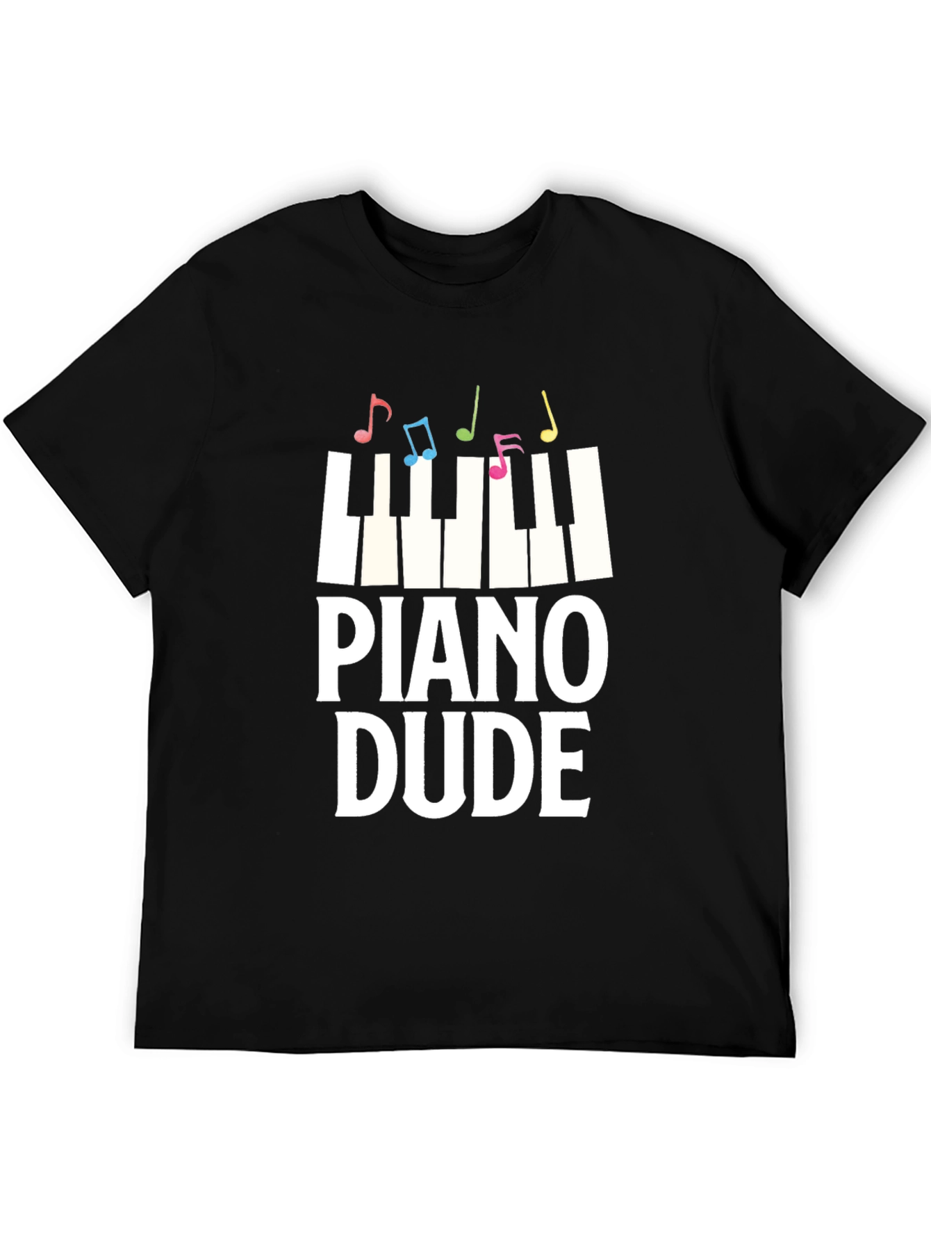 Piano Dude Graphic Tee - Music Lover T-Shirt