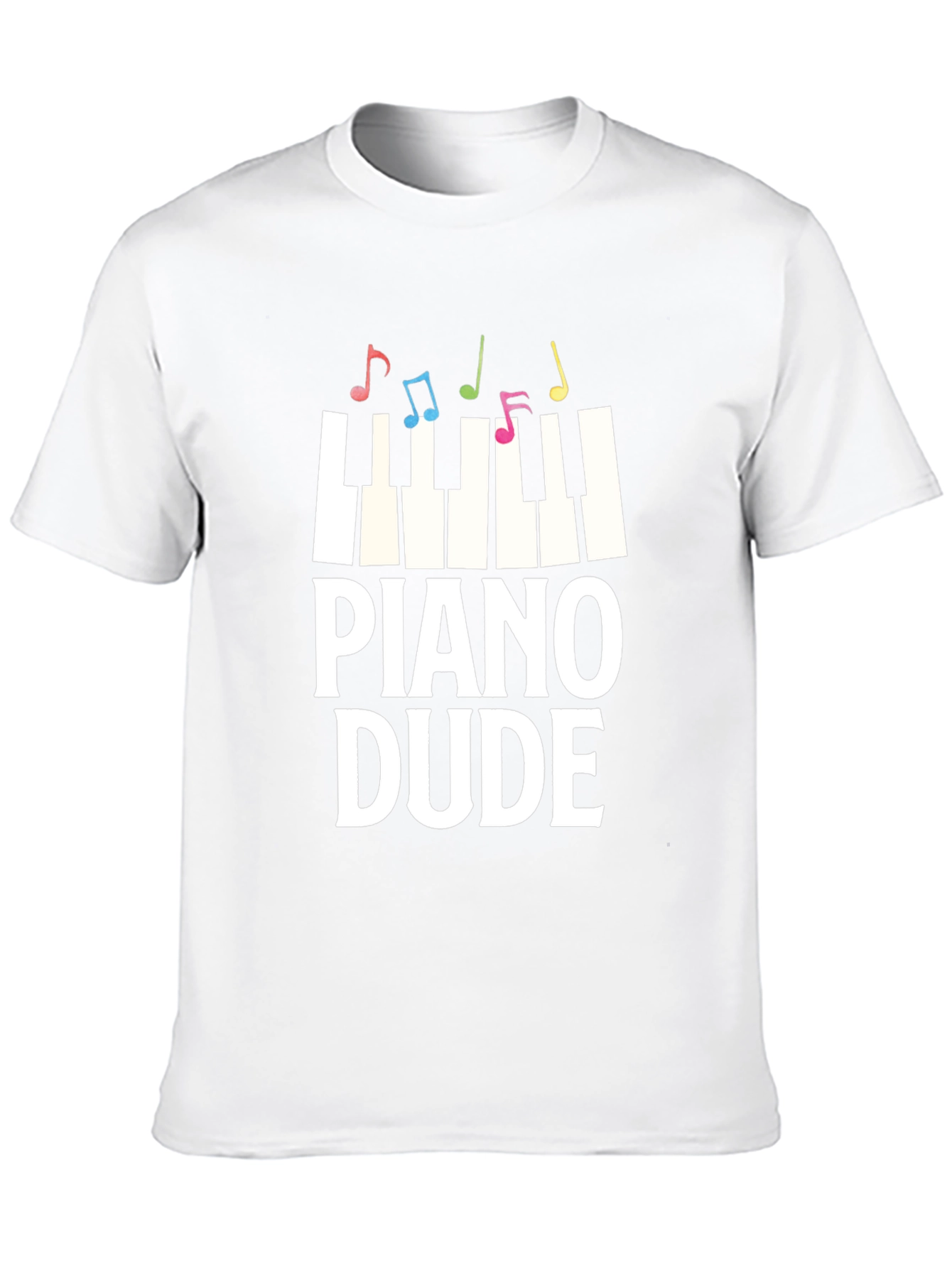 Piano Dude Graphic Tee - Music Lover T-Shirt