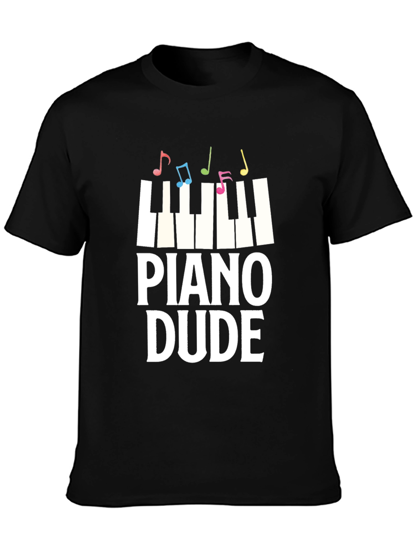 Piano Dude Graphic Tee - Music Lover T-Shirt