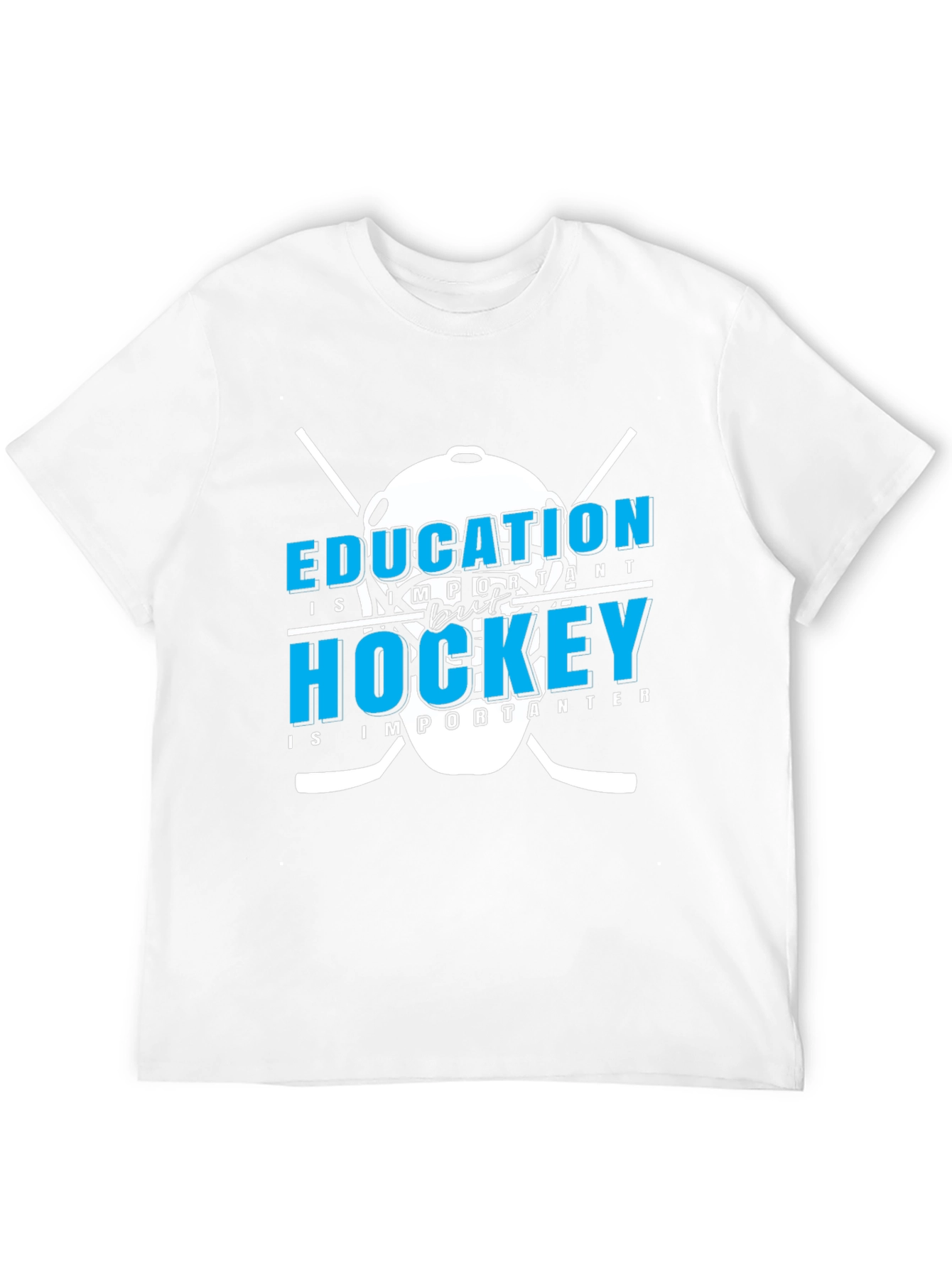 Education But Hockey T-Shirt - Sporty Graphic Tee