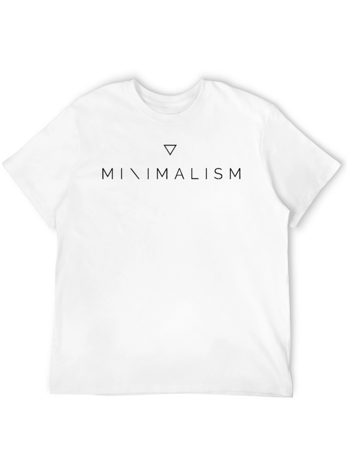 Minimalism Graphic Tee - Stylish Mens Black T-Shirt