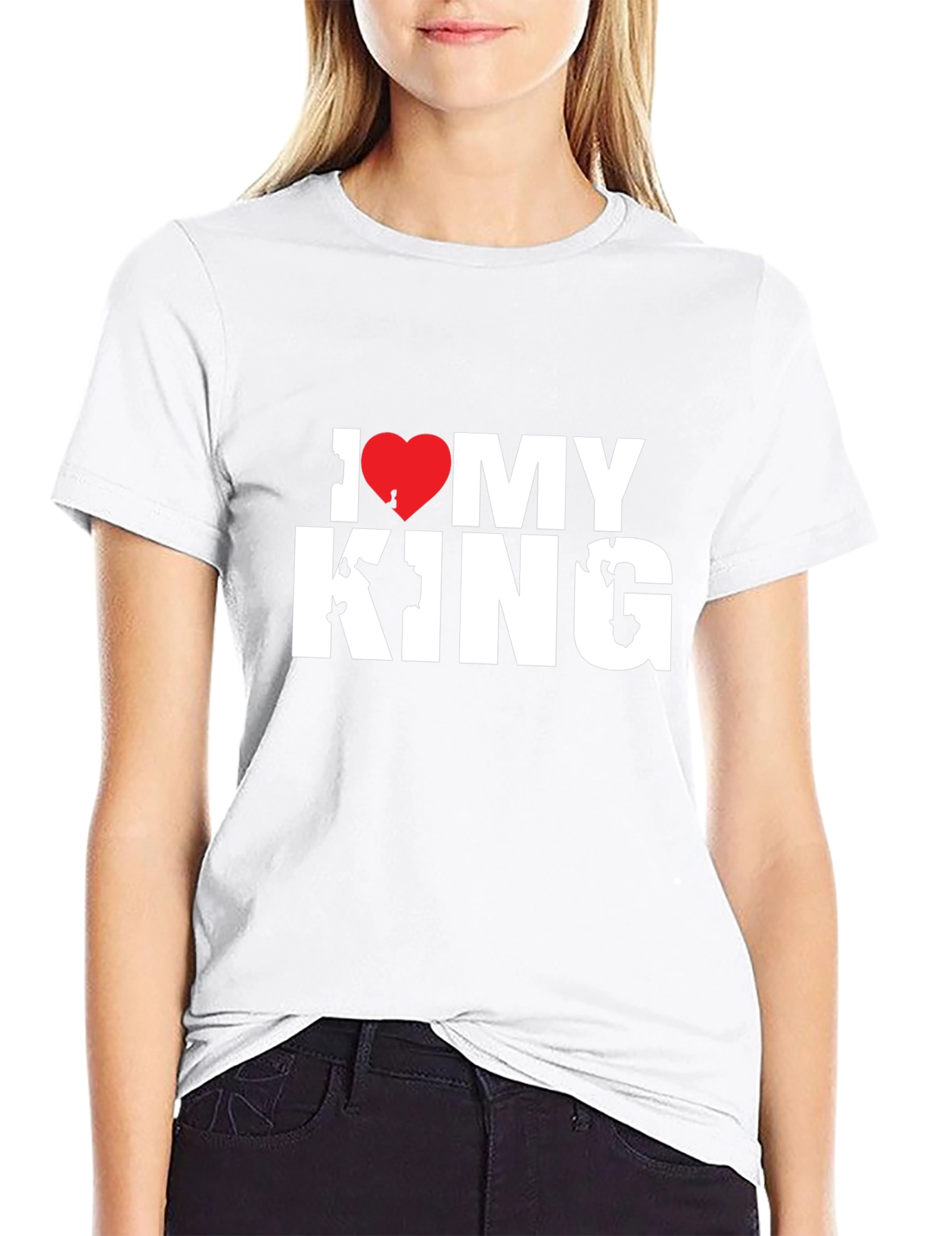 I Love My King T-Shirt - Black Tee