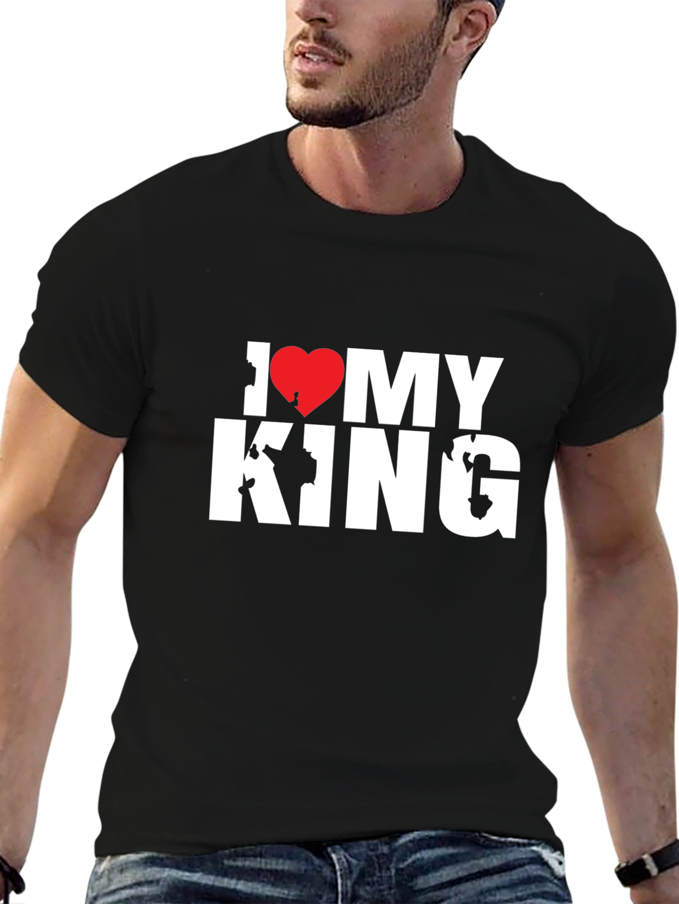 I Love My King T-Shirt - Black Tee