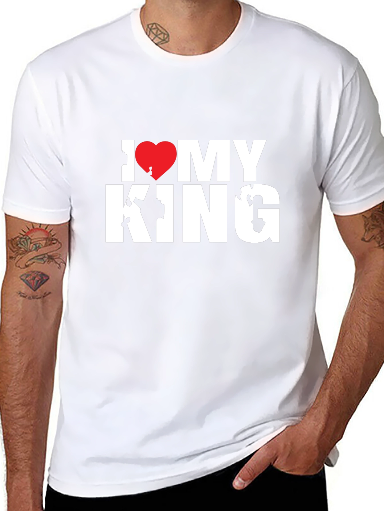 I Love My King T-Shirt - Black Tee