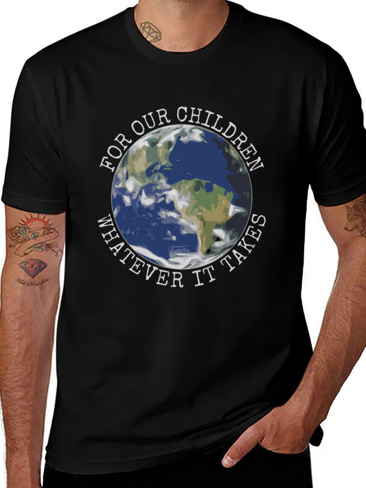 Eco-Friendly For Our Children Earth Graphic T-Shirt