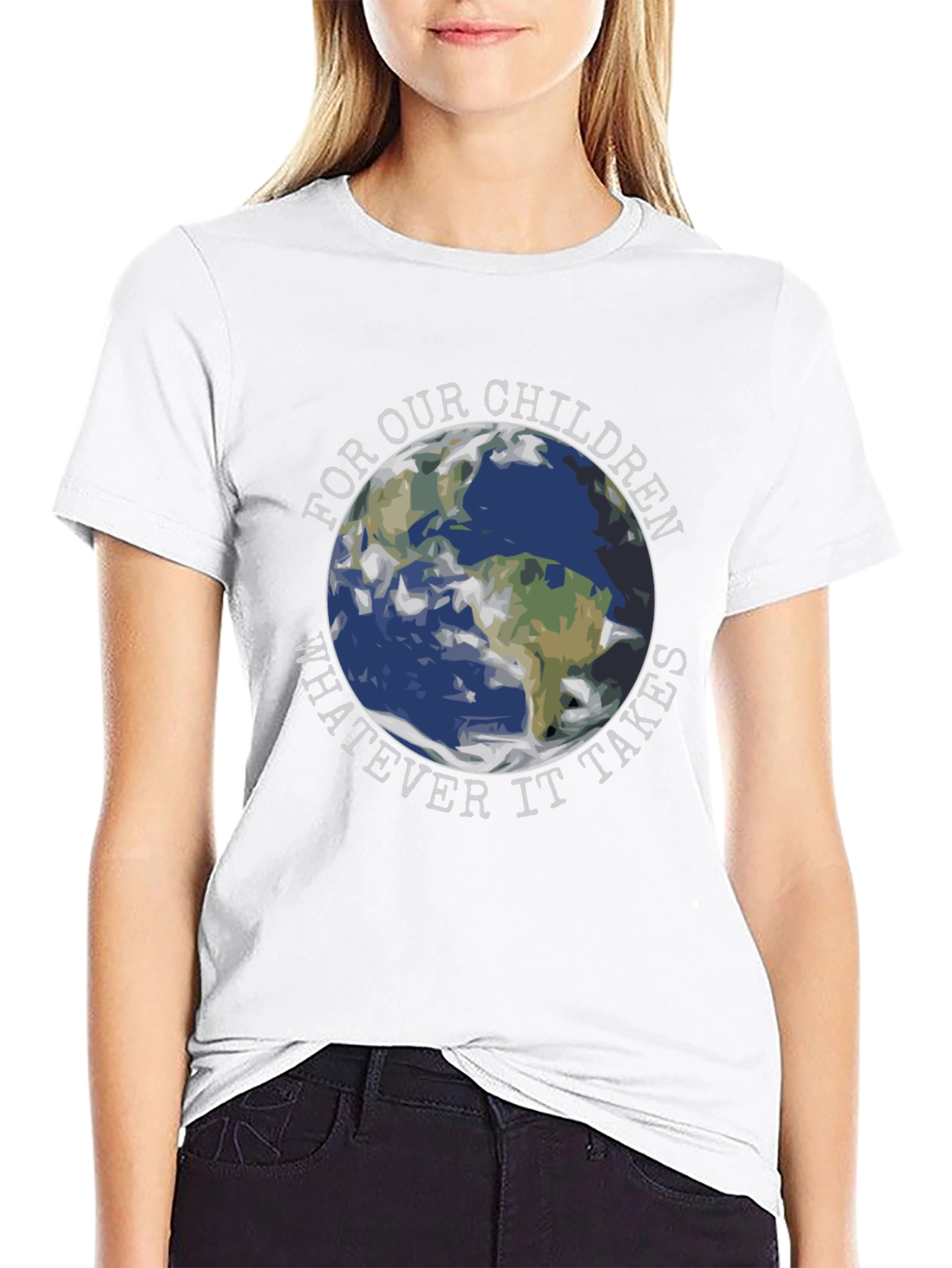 Eco-Friendly For Our Children Earth Graphic T-Shirt