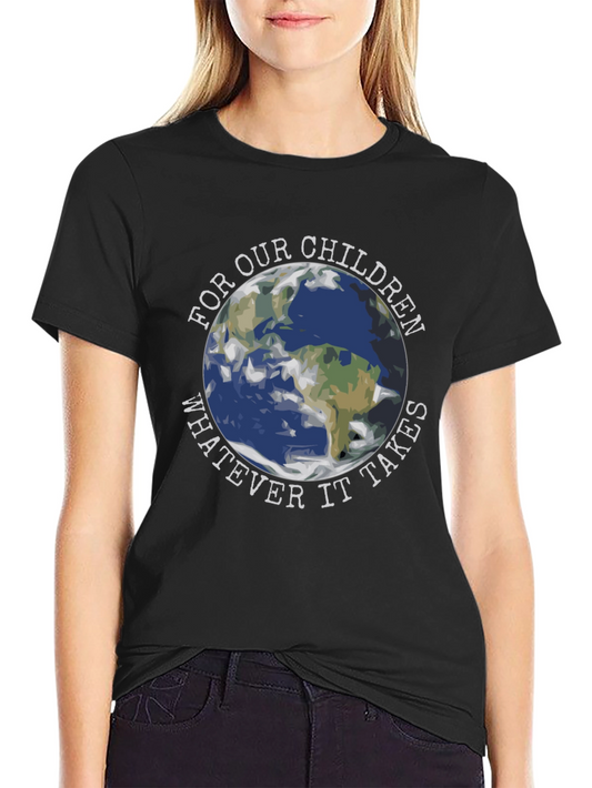 Eco-Friendly For Our Children Earth Graphic T-Shirt