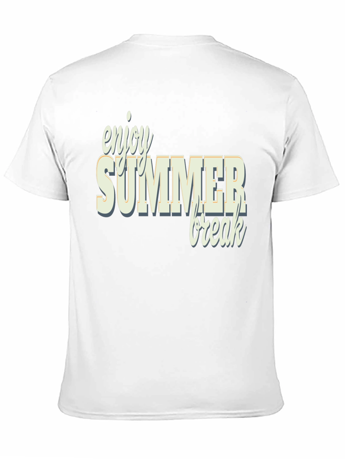 Enjoy Summer Break Black Graphic Tee