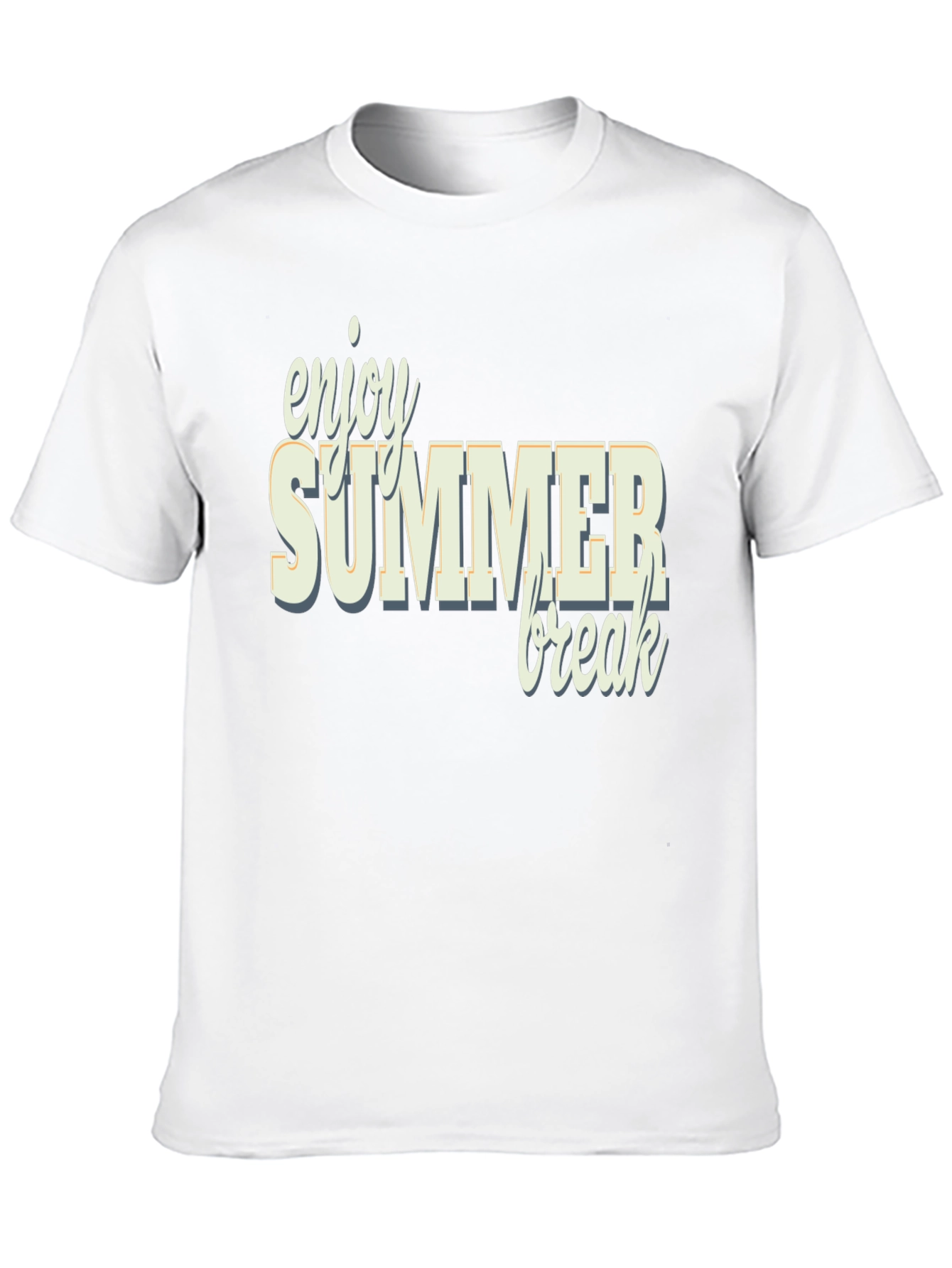 Enjoy Summer Break Black Graphic Tee