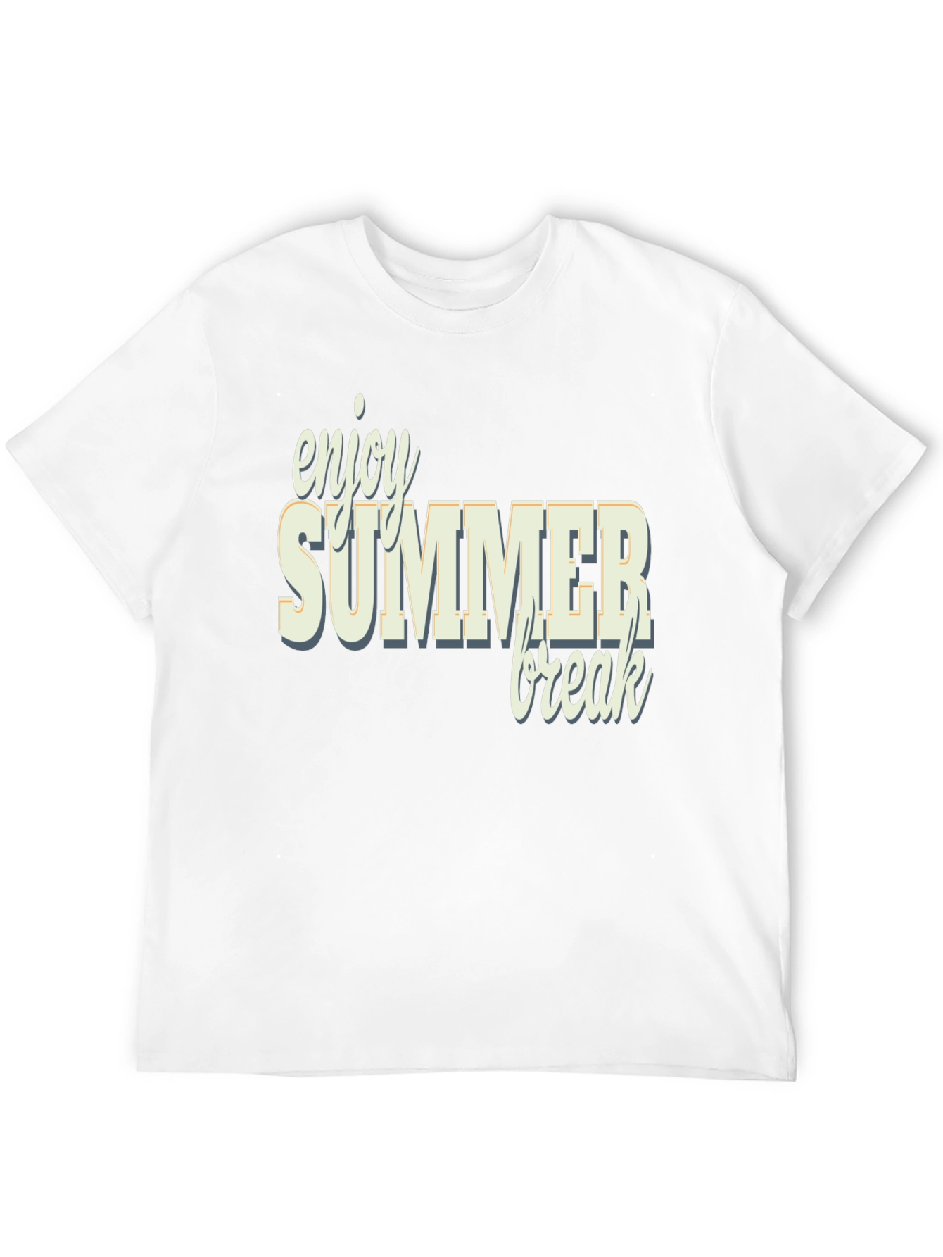 Enjoy Summer Break Black Graphic Tee