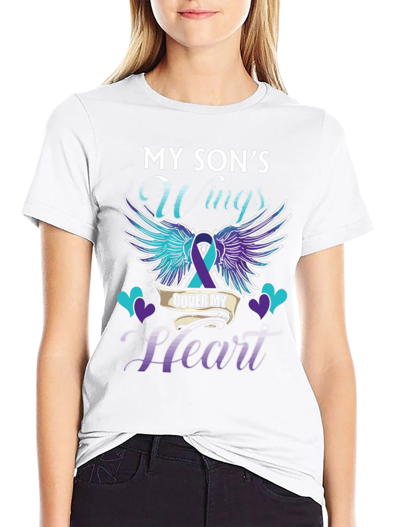 My Sons Wings T-Shirt Suicide Awareness Support