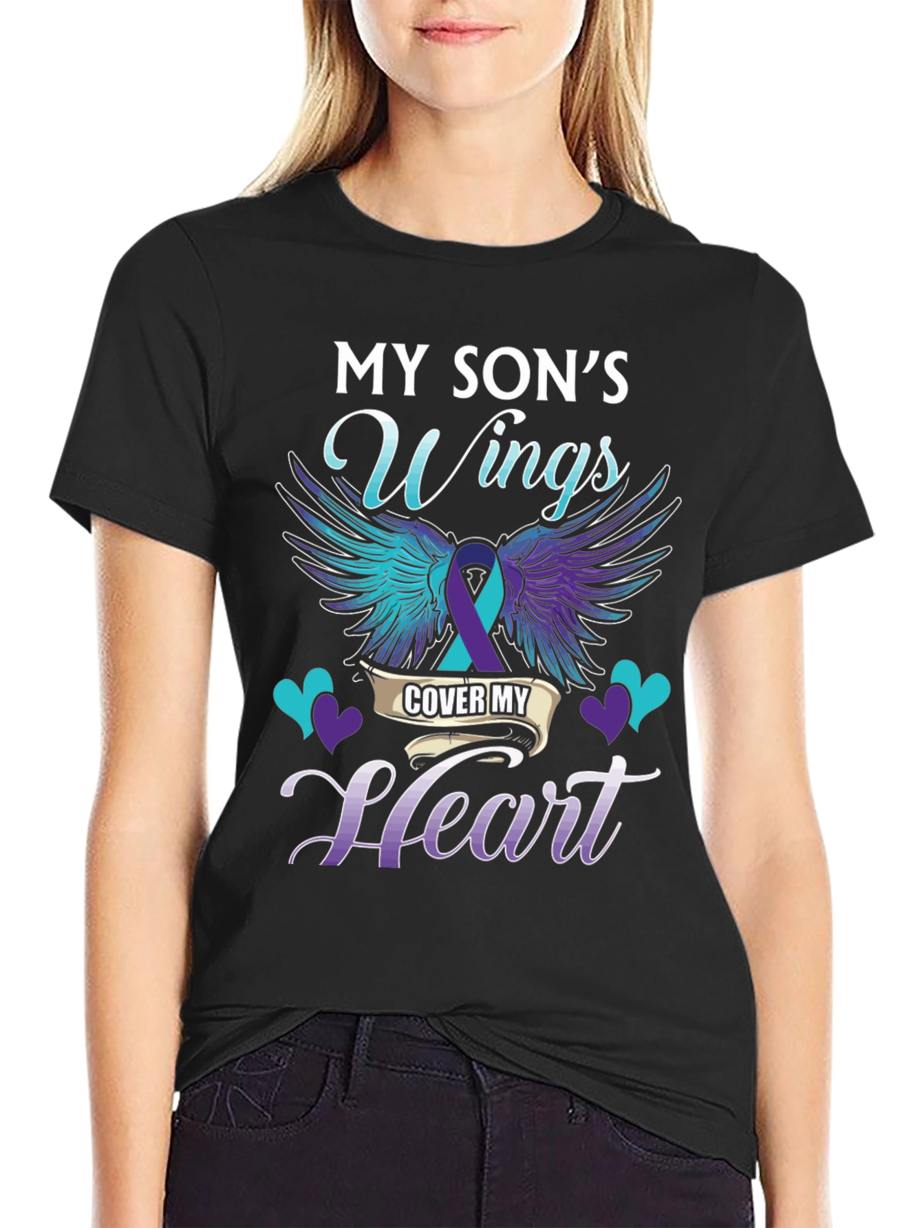 My Sons Wings T-Shirt Suicide Awareness Support