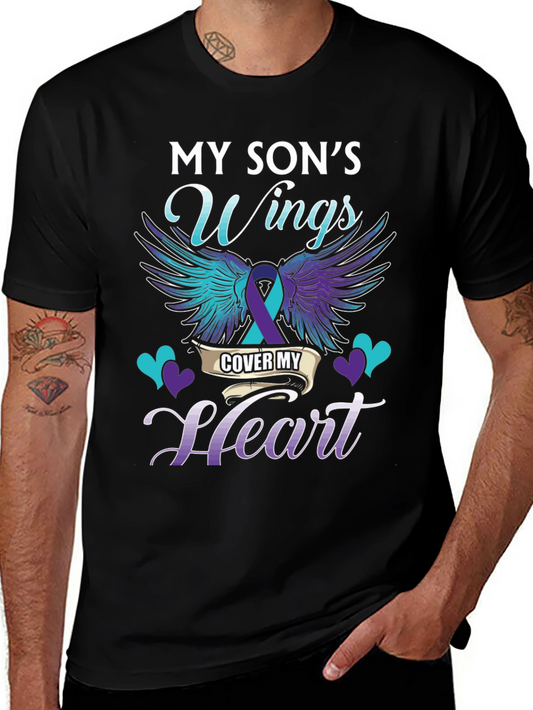 My Sons Wings T-Shirt Suicide Awareness Support