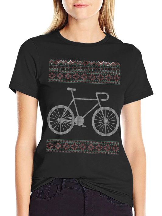 Cycling Christmas Sweater T-Shirt
