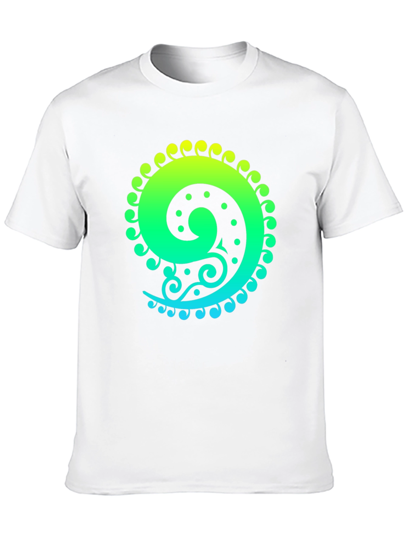 Spiral Graphic Tee - Black Cotton Blend