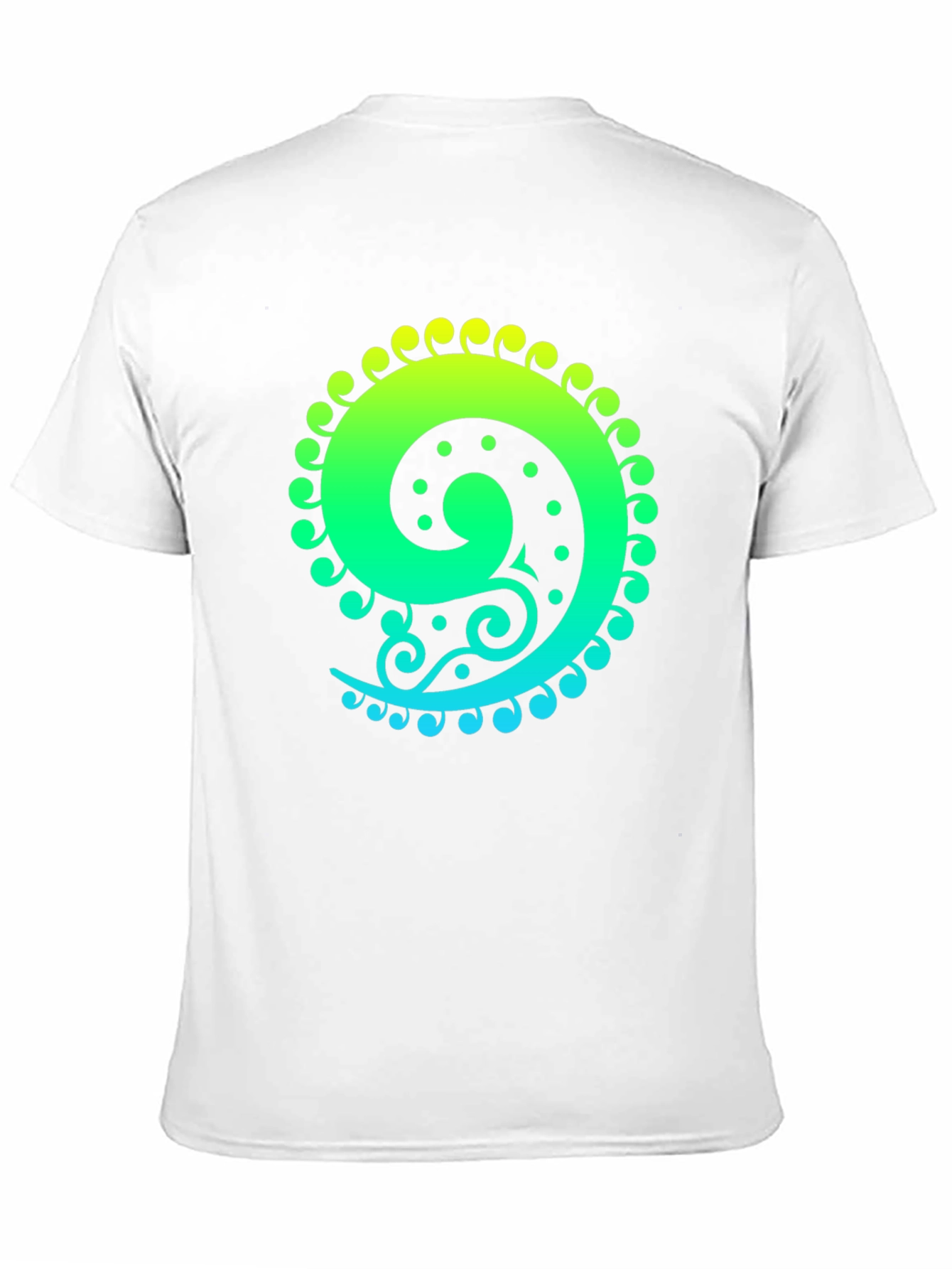 Spiral Graphic Tee - Black Cotton Blend