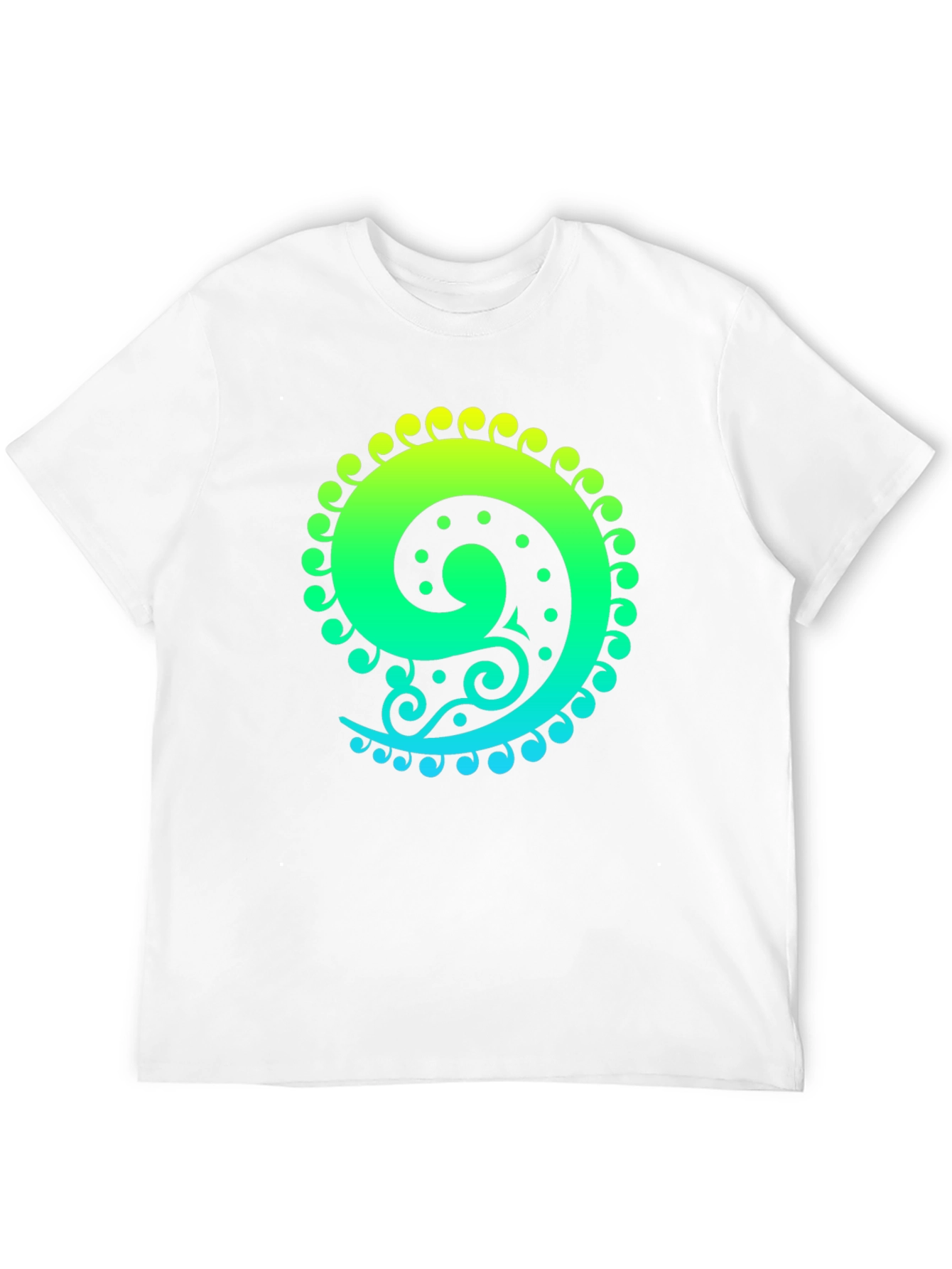 Spiral Graphic Tee - Black Cotton Blend