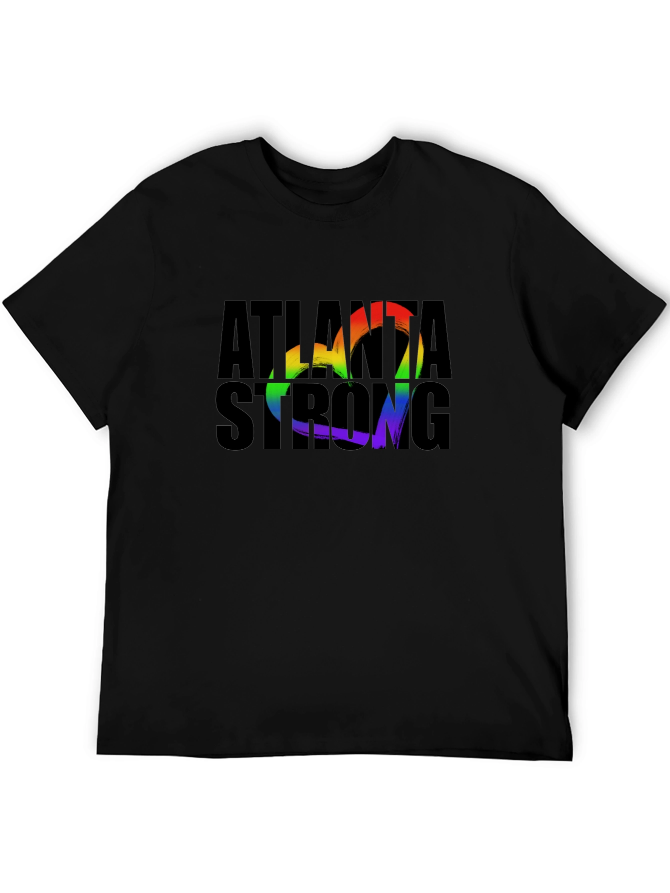 Atlanta Strong Rainbow Heart T-Shirt