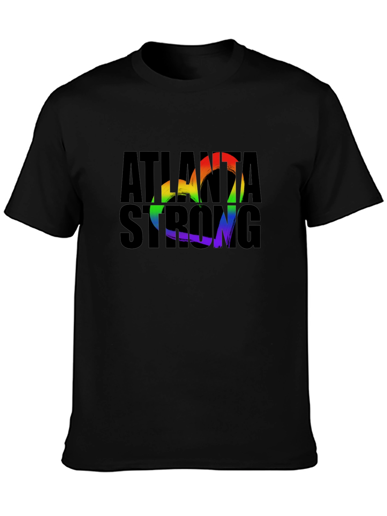 Atlanta Strong Rainbow Heart T-Shirt