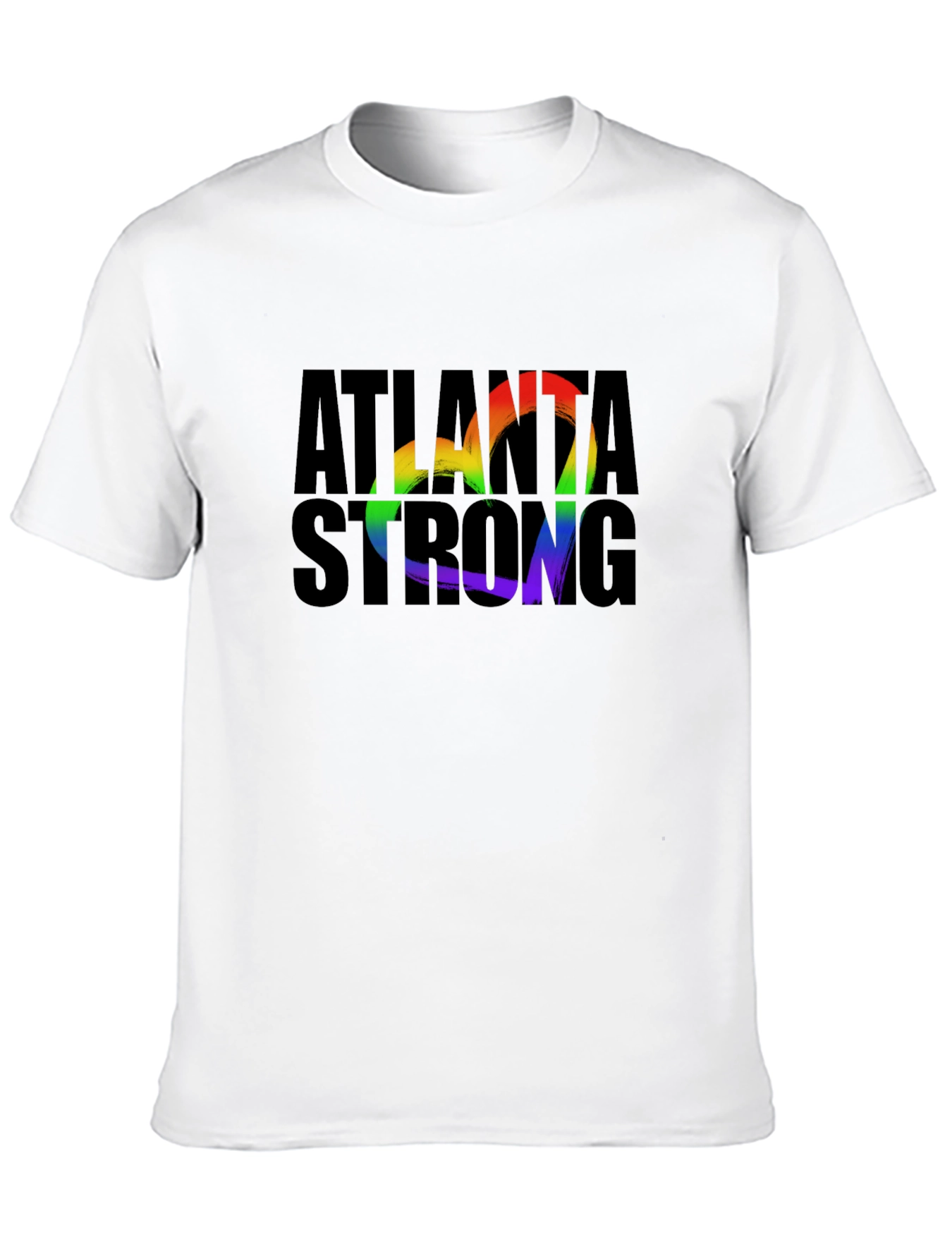 Atlanta Strong Rainbow Heart T-Shirt