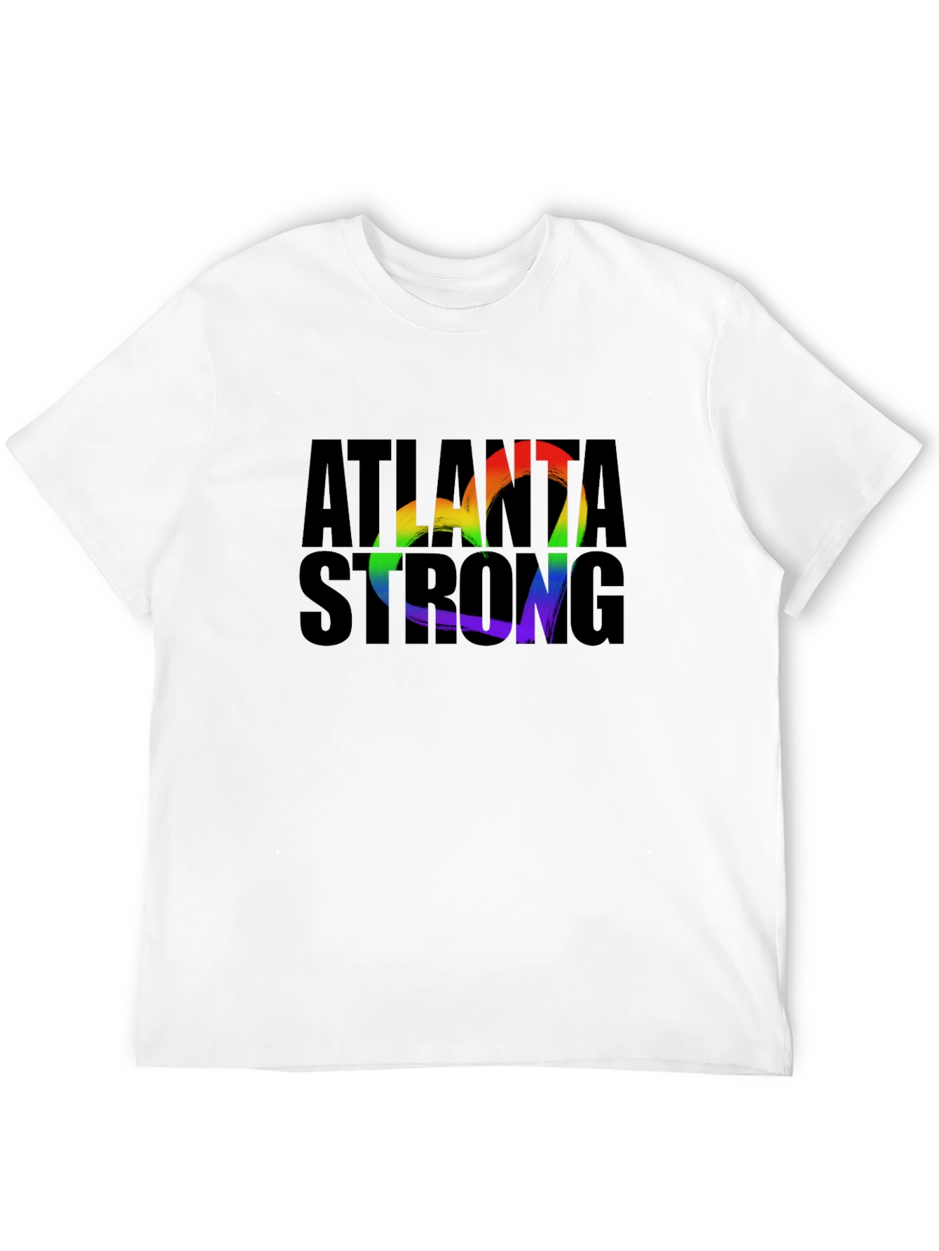 Atlanta Strong Rainbow Heart T-Shirt