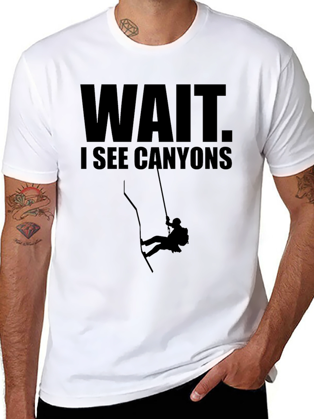 Wait. I See Canyons T-Shirt - Rock Climbing Apparel