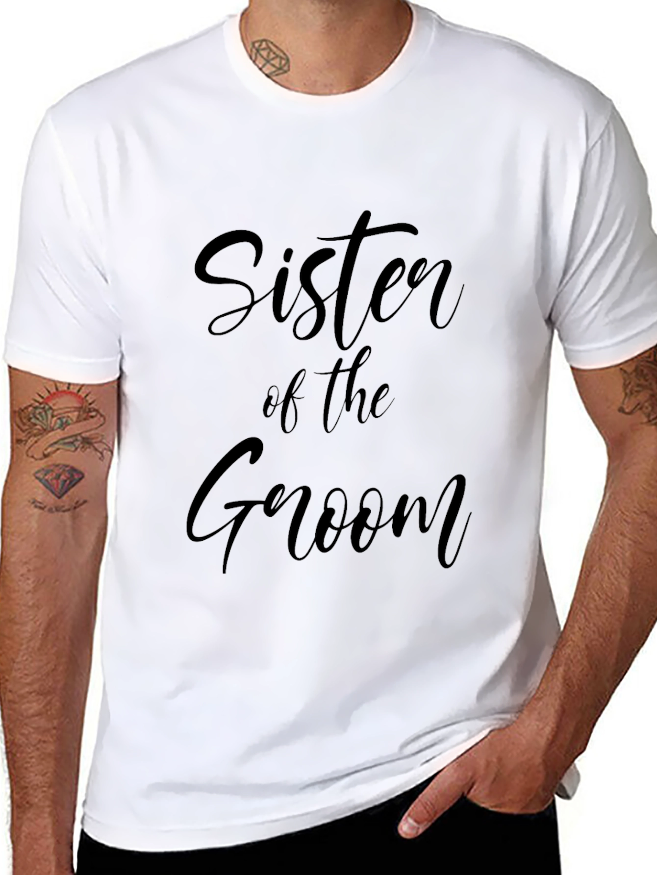 Sister of the Groom T-Shirt - Wedding Party Apparel