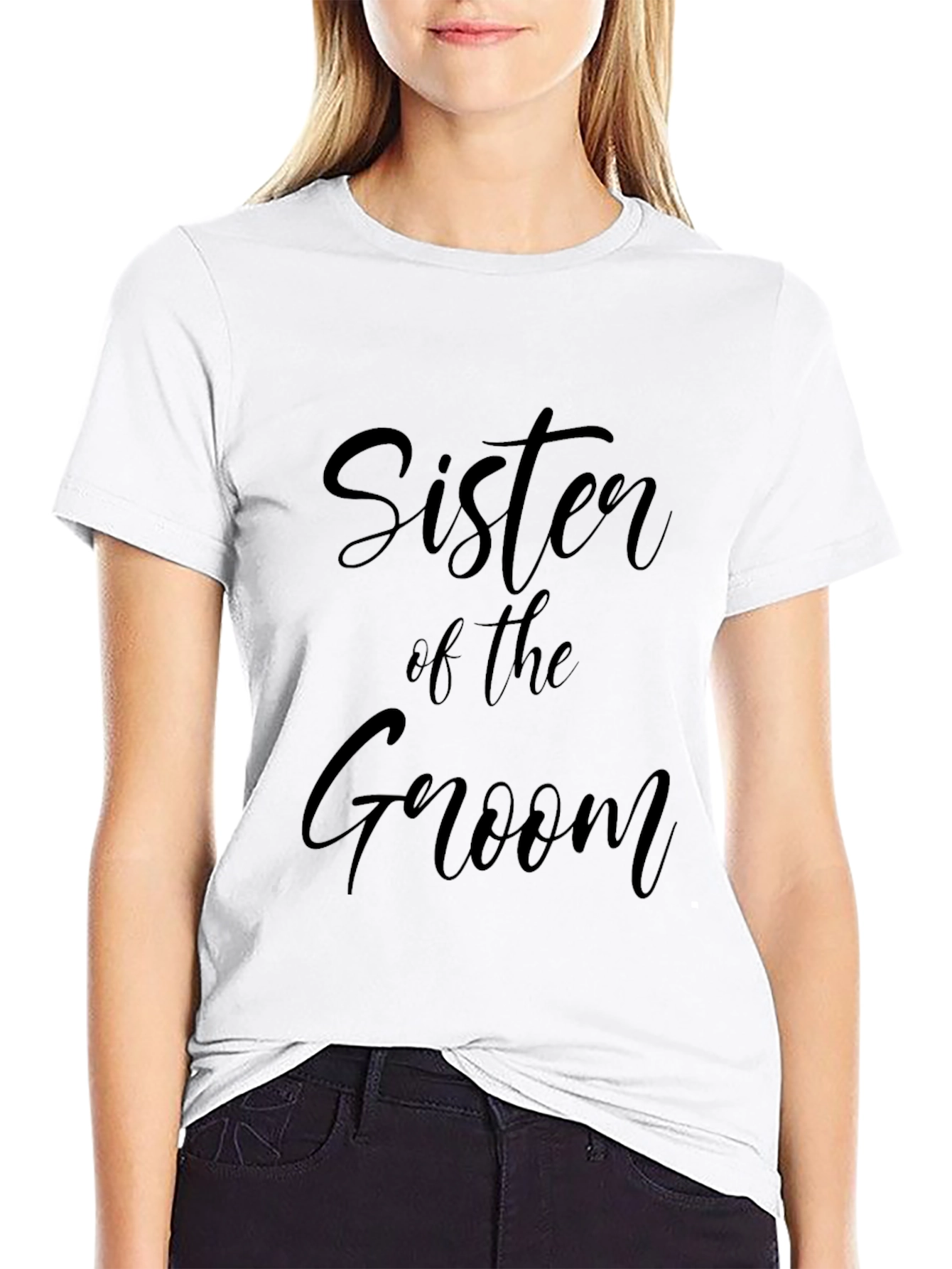 Sister of the Groom T-Shirt - Wedding Party Apparel