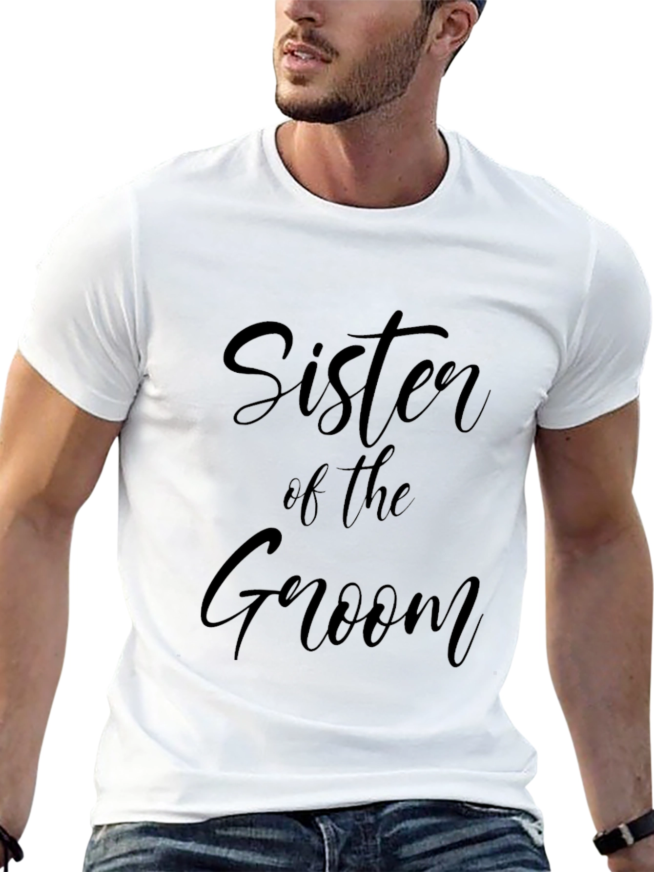 Sister of the Groom T-Shirt - Wedding Party Apparel