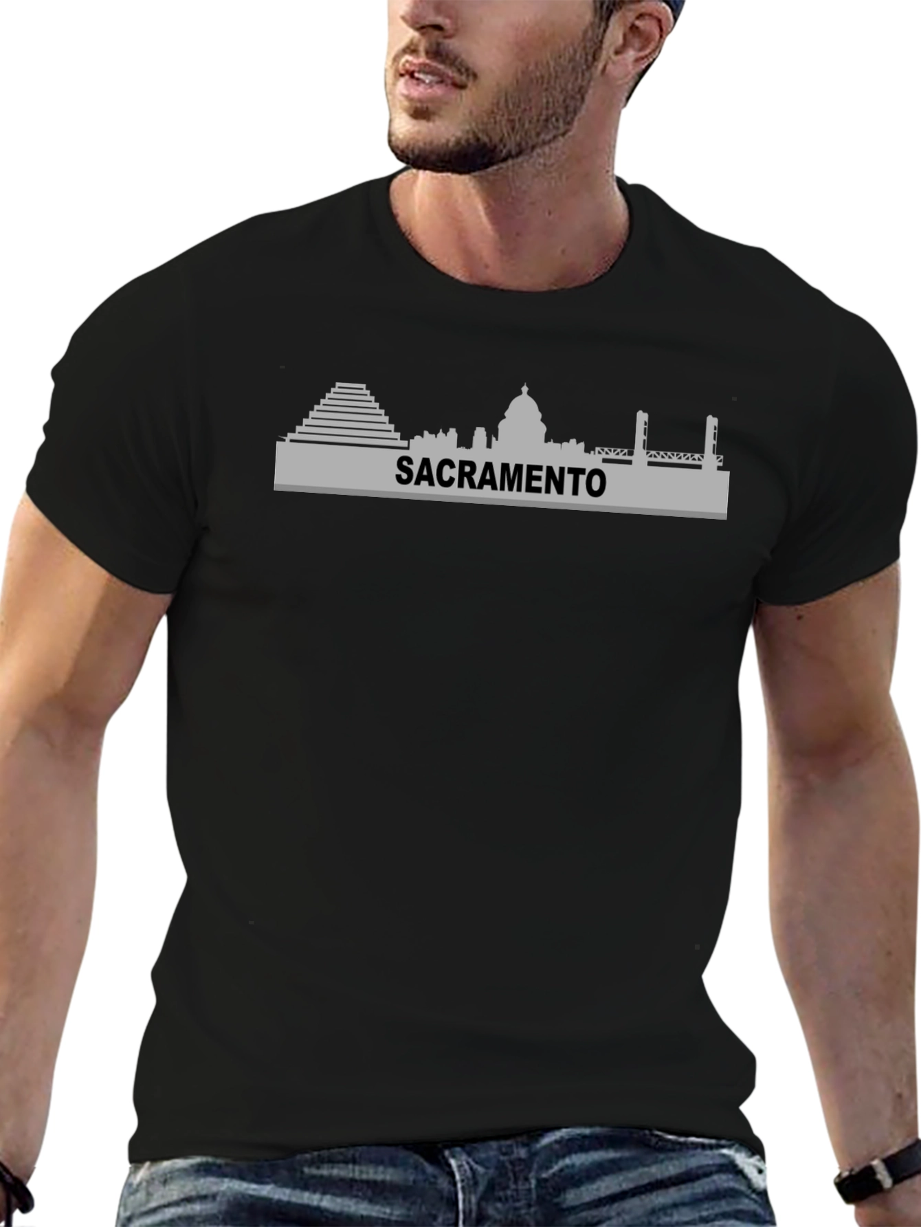 Sacramento Skyline Graphic Tee - City Pride Shirt
