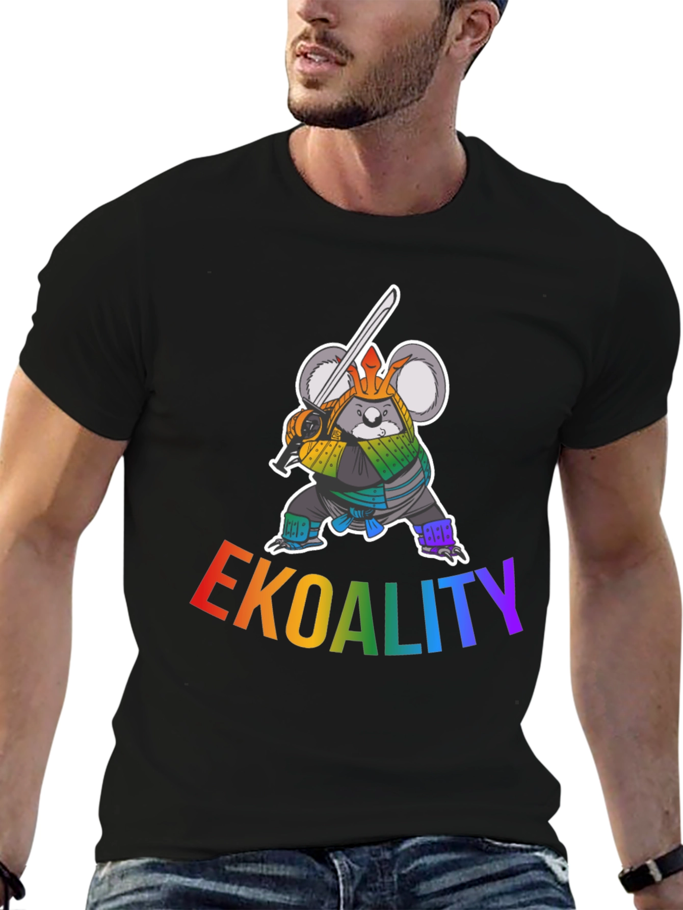EKOALITY T-Shirt Samurai Koala LGBT Pride