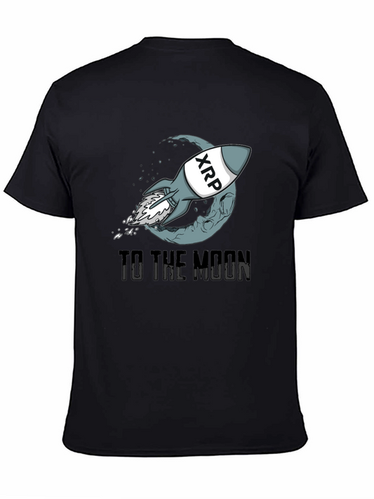 XRP Rocket to the Moon Graphic T-Shirt