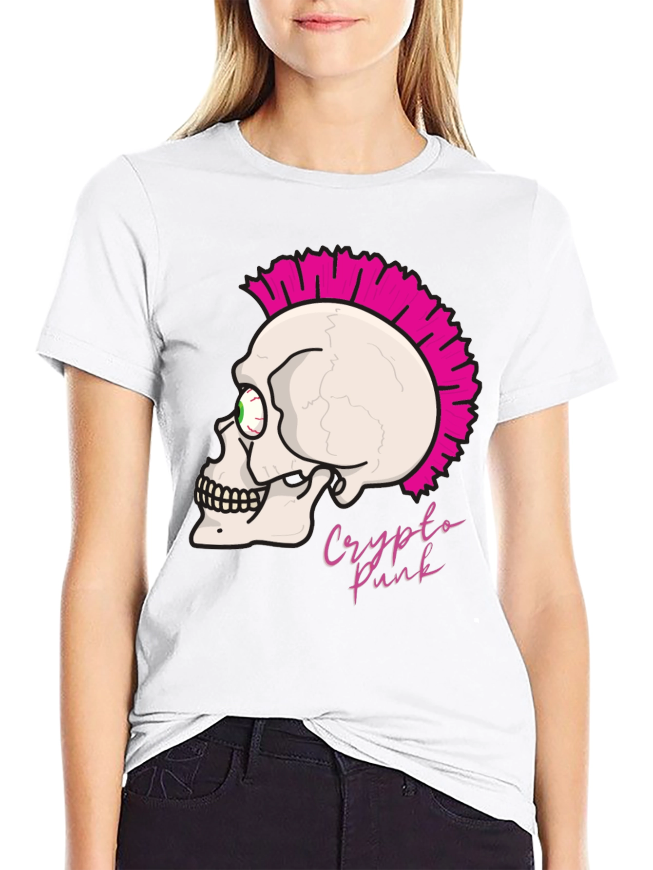 Crypto Punk Skull T-Shirt - Bold Graphic Tee