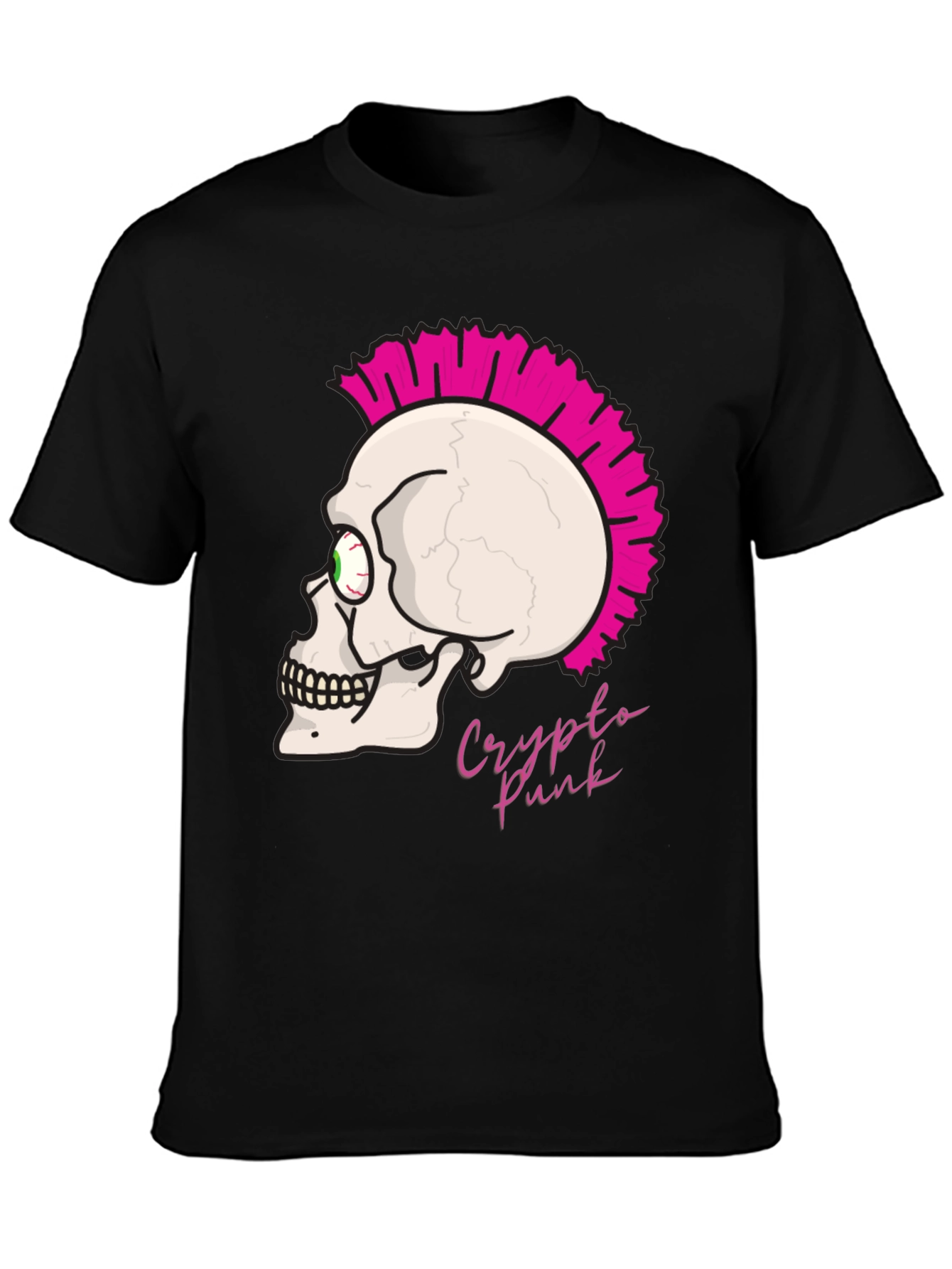 Crypto Punk Skull T-Shirt - Bold Graphic Tee