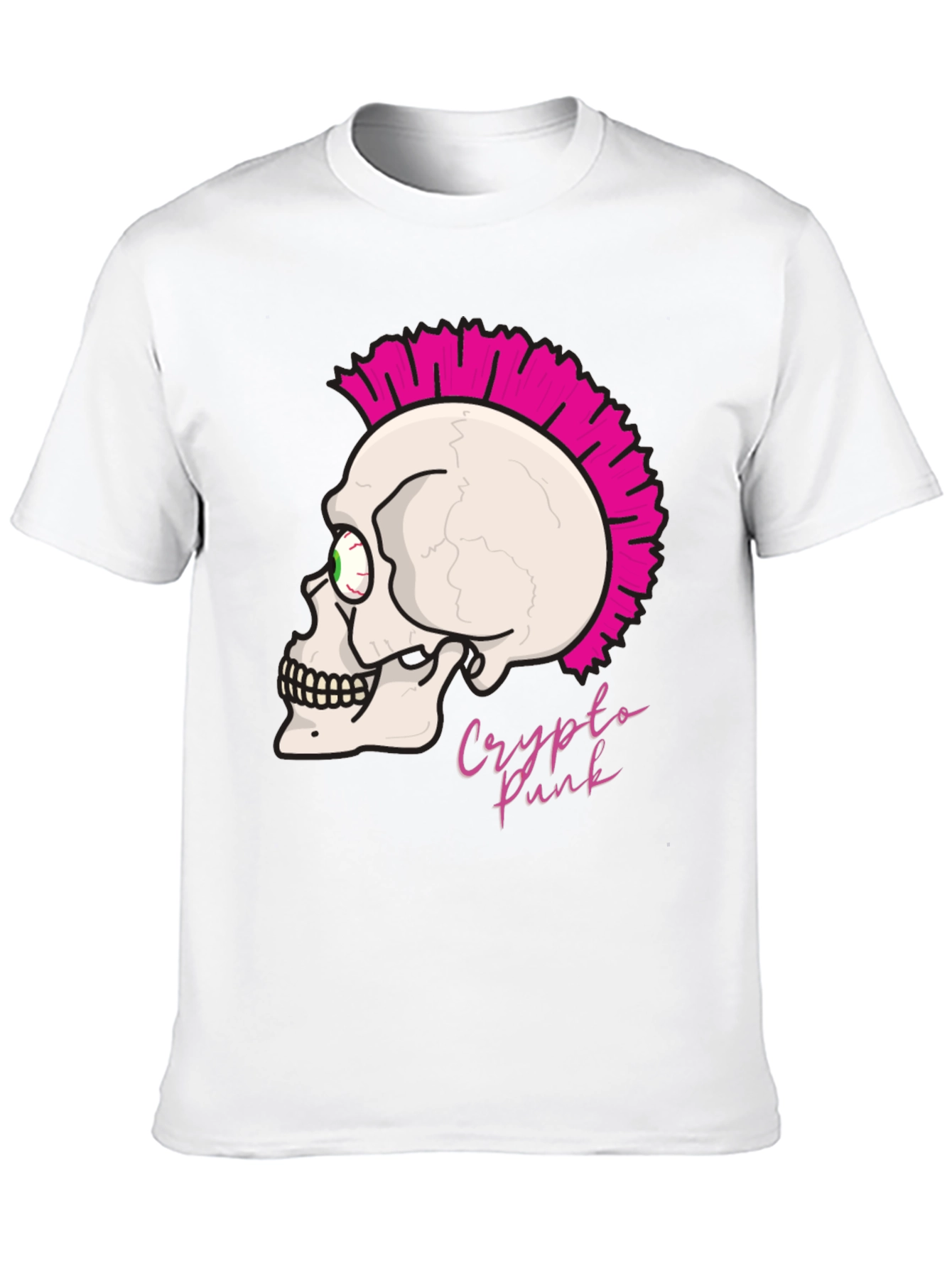 Crypto Punk Skull T-Shirt - Bold Graphic Tee